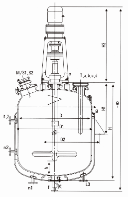 F型搪玻璃反应釜参数 F型搪玻璃反应釜参数
